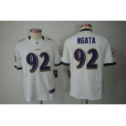 Nike Youth Baltimore Ravens #92 Ngata White Color[Youth Limited Jerseys]