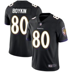 Ravens 80 Miles Boykin Black Alternate Youth Stitched Football Vapor Untouchable Limited Jersey