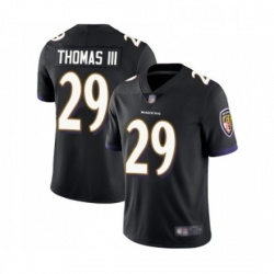 Youth Baltimore Ravens 29 Earl Thomas III Black Alternate Vapor Untouchable Limited Player Football Jersey
