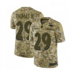 Youth Baltimore Ravens 29 Earl Thomas III Limited Camo 2018 Salute to Service Football Jersey