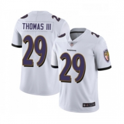 Youth Baltimore Ravens 29 Earl Thomas III White Vapor Untouchable Limited Player Football Jersey
