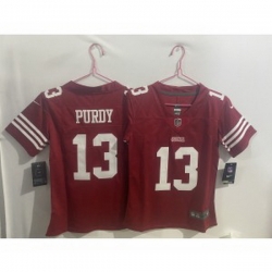 Youth Nike 49ers 13 Brock Purdy Red Vapor Limited Jersey
