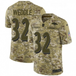 Youth Nike Baltimore Ravens 32 Eric Weddle Limited Camo 2018 Salute to Service NFL Jersey