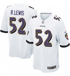 Youth Nike Baltimore Ravens 52 Ray Lewis Game White NFL Jersey