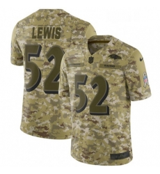 Youth Nike Baltimore Ravens 52 Ray Lewis Limited Camo 2018 Salute to Service NFL Jersey