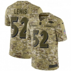Youth Nike Baltimore Ravens 52 Ray Lewis Limited Camo 2018 Salute to Service NFL Jersey