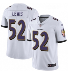 Youth Nike Baltimore Ravens 52 Ray Lewis White Vapor Untouchable Limited Player NFL Jersey