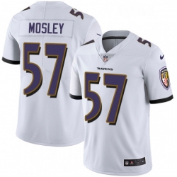 Youth Nike Baltimore Ravens 57 CJ Mosley Elite White NFL Jersey