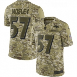 Youth Nike Baltimore Ravens 57 CJ Mosley Limited Camo 2018 Salute to Service NFL Jersey