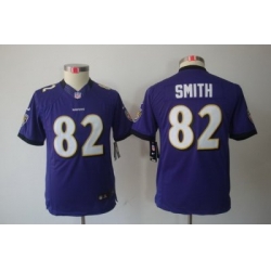 Youth Nike Baltimore Ravens 82 Torrey Smith Purple Color[Youth Limited Jerseys]