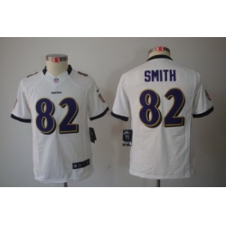 Youth Nike Baltimore Ravens 82 Torrey Smith White Color[Youth Limited Jerseys]