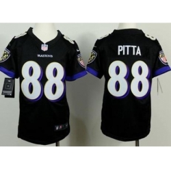 Youth Nike Baltimore Ravens #88 Dennis Pitta Black Stitched NFL Elite Jersey