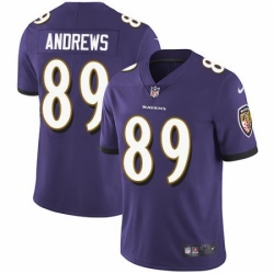 Youth Nike Baltimore Ravens 89 Mark Andrews Purple Vapor Untouchable Limited Jersey
