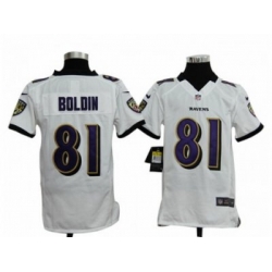 Youth Nike NFL Baltimore Ravens #81 anquan boldin white Jerseys