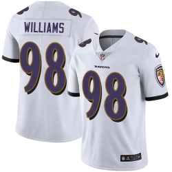 Youth Nike Ravens 98 Brandon Williams White Stitched NFL Vapor Untouchable Limited Jersey