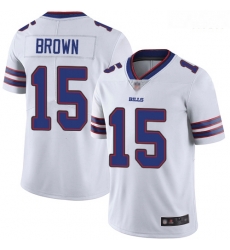 Bills 15 John Brown White Men Stitched Football Vapor Untouchable Limited Jersey
