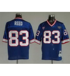 Buffalo Bills 1990 83 Andre Reed Blue Throwback Jerseys