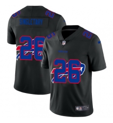 Buffalo Bills 26 Devin Singletary Men Nike Team Logo Dual Overlap Limited NFL Jersey Black