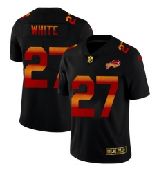 Buffalo Bills 27 Tre 27Davious White Men Black Nike Red Orange Stripe Vapor Limited NFL Jersey