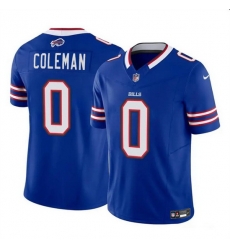 Men Buffalo Bills 0 Keon Coleman Blue 2024 Draft F U S E  Vapor Untouchable Limited Stitched Football Jersey