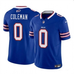 Men Buffalo Bills 0 Keon Coleman Blue 2024 Draft F U S E  Vapor Untouchable Limited Stitched Football Jersey