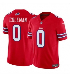 Men Buffalo Bills 0 Keon Coleman Red 2024 Draft F U S E  Vapor Untouchable Limited Stitched Football Jersey