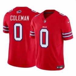 Men Buffalo Bills 0 Keon Coleman Red 2024 Draft F U S E  Vapor Untouchable Limited Stitched Football Jersey
