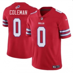 Men Buffalo Bills 0 Keon Coleman Red 2024 Draft Vapor Untouchable Limited Stitched Football Jersey