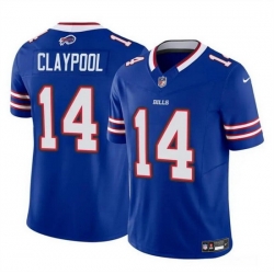 Men Buffalo Bills 14 Chase Claypool Blue 2024 F U S E  Vapor Untouchable Limited Stitched Football Jersey