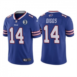 Men Buffalo Bills 14 Stefon Diggs Blue With NO 3 Patch Vapor Untouchable Limited Stitched NFL Jersey