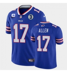 Men Buffalo Bills 17 Josh Allen 2022 Royal With 4 Star C Patch And NO 3 Patch Vapor Untouchable Limited Stitched Jersey