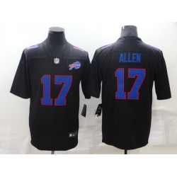Men Buffalo Bills 17 Josh Allen Black Vapor Untouchable Limited Stitched Jersey