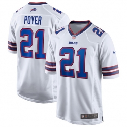 Men Buffalo Bills 21 Jordan Poyer White Stitched Game Jersey