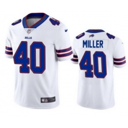 Men Buffalo Bills 40 Von Miller White Vapor Untouchable Limited Stitched jersey
