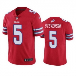 Men Buffalo Bills 5 Marquez Stevenson Red Vapor Untouchable Limited Stitched jersey