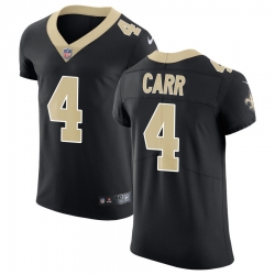 Men Saints 4 Derek Carr Black Team Color Men Stitched NFL Vapor Untouchable Elite Jersey