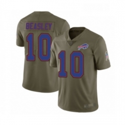Mens Buffalo Bills 10 Cole Beasley Limited Olive 2017 Salute to Service Football Jersey