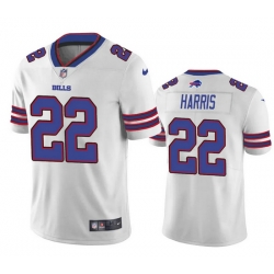 Men's Buffalo Bills #22 Damien Harris White Vapor Untouchable Limited Stitched Jersey