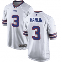 Men's Buffalo Bills #3 Damar Hamlin Nike white Player Jersey
