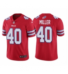 Men's Buffalo Bills #40 Von Miller Red Royal Vapor Limited Football Jersey