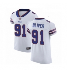 Mens Buffalo Bills 91 Ed Oliver White Vapor Untouchable Elite Player Football Jersey