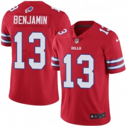 Mens Nike Buffalo Bills 13 Kelvin Benjamin Limited Red Rush Vapor Untouchable NFL Jersey