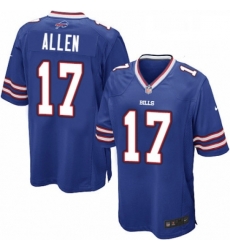 Mens Nike Buffalo Bills 17 Josh Allen Game Royal Blue Team Color NFL Jersey