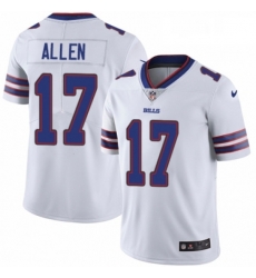 Mens Nike Buffalo Bills 17 Josh Allen White Vapor Untouchable Limited Player NFL Jersey