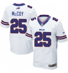 Mens Nike Buffalo Bills 25 LeSean McCoy Elite White NFL Jersey