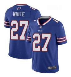 Mens Nike Buffalo Bills 27 TreDavious White Royal Blue Team Color Vapor Untouchable Limited Player NFL Jersey