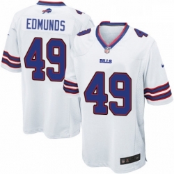 Mens Nike Buffalo Bills 49 Tremaine Edmunds Game White NFL Jersey