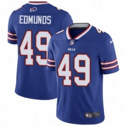 Mens Nike Buffalo Bills 49 Tremaine Edmunds Royal Blue Team Color Vapor Untouchable Limited Player NFL Jersey