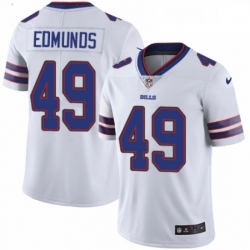 Mens Nike Buffalo Bills 49 Tremaine Edmunds White Vapor Untouchable Limited Player NFL Jersey