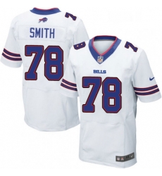 Mens Nike Buffalo Bills 78 Bruce Smith Elite White NFL Jersey